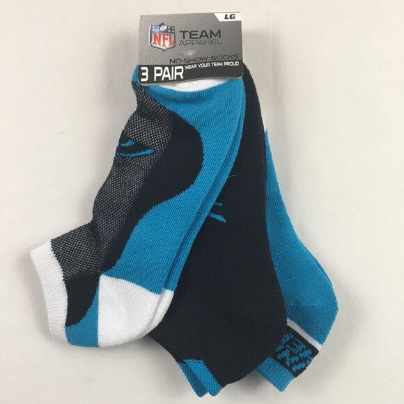 4 pair Men's Panthers Socks - Picture 3 of 5